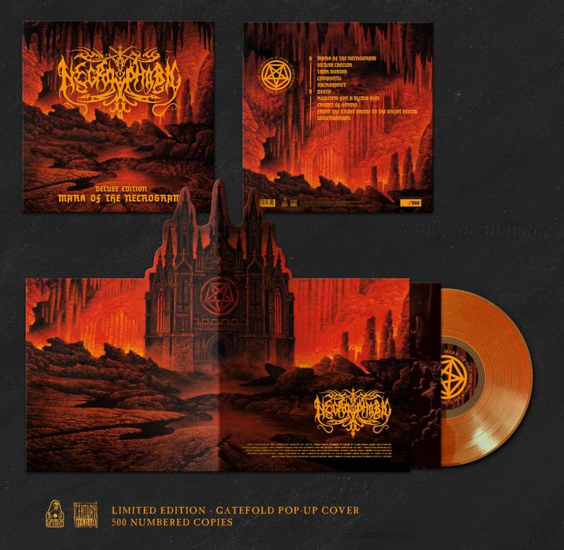 Necrophobic Mark of the necrogram LP farbig von Necrophobic