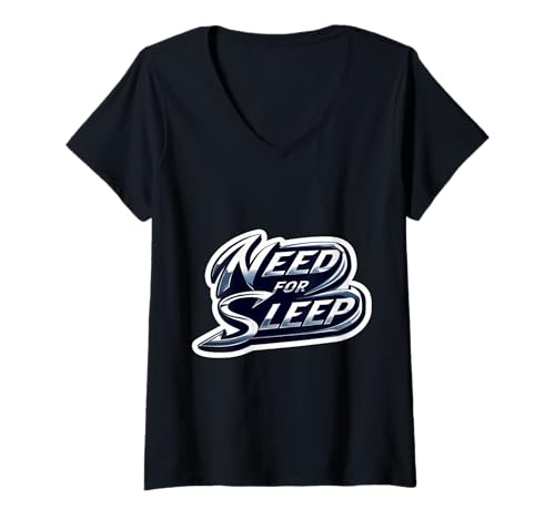 Damen Schlafmangel, müde, Nickerchen, Liebhaber, der zu Hause bleibt, Witz T-Shirt mit V-Ausschnitt Damen Schlafmangel, müde, Nickerchen, Liebhaber, der zu Hause bleibt, Witz T-Shirt mit V-Ausschnitt von Need For Sleep Deprived Tired Nap Lover Products