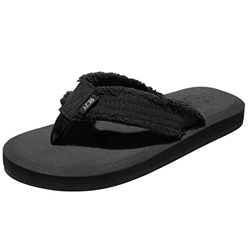 NeedBo NDB Herren Classical Comfortable II Zehentrenner, Schwarz, 50.5 EU von NeedBo