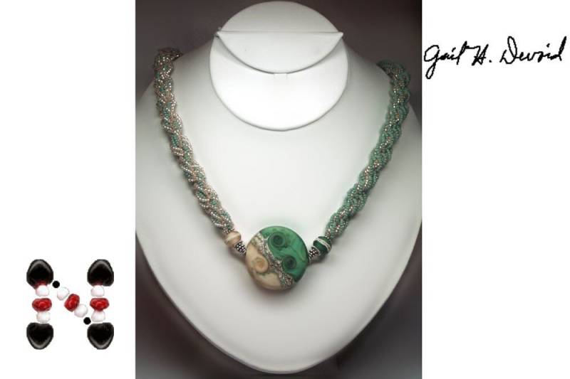 Kumihimo Halskette Mit Kunstperle von NeedForBeads