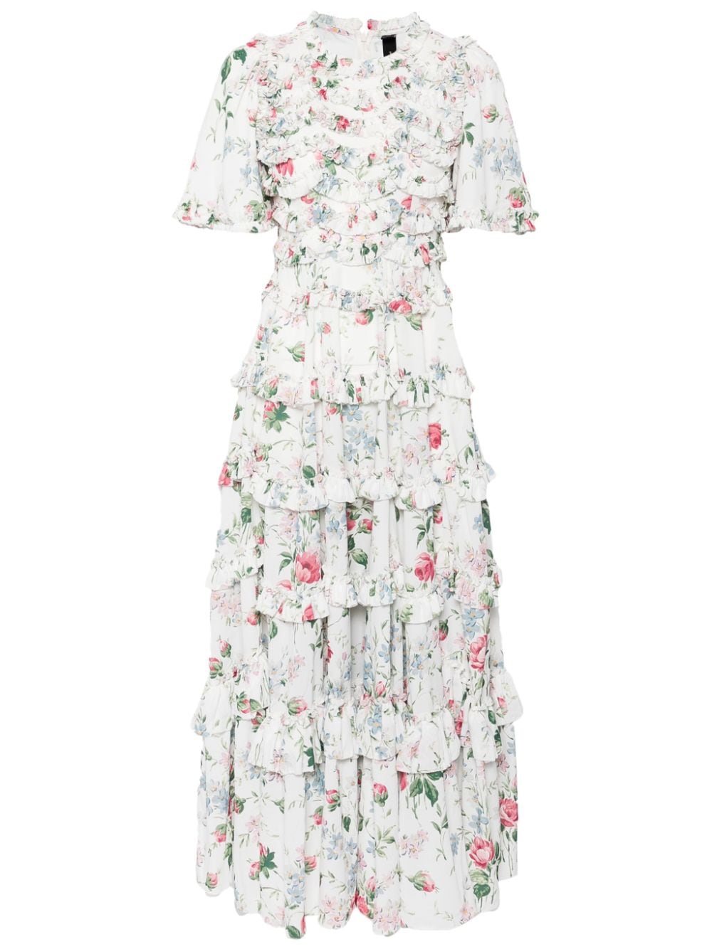 Needle & Thread Floral Fantasy ruffled dress - Weiß von Needle & Thread