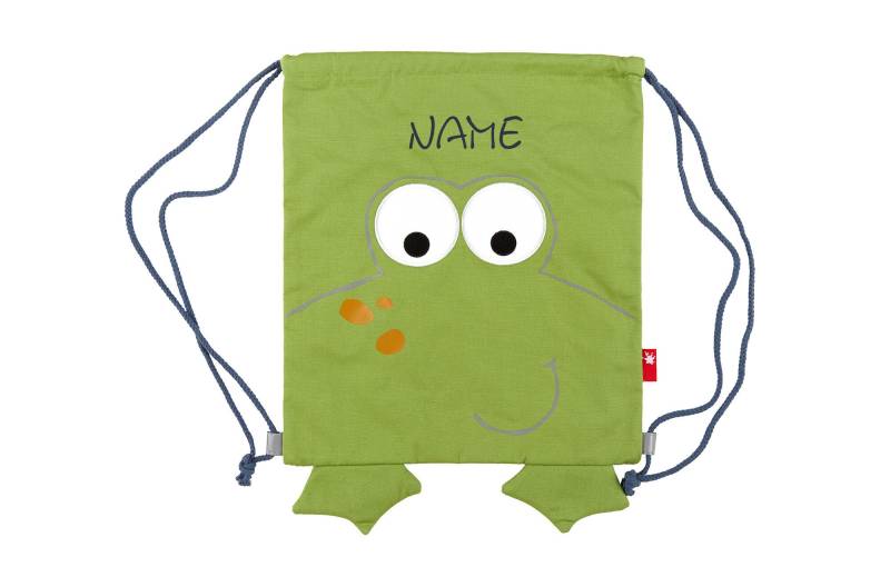 Sigikid Kinder Turnbeutel Frosch Mit Namen Besticktkindergarten Tascheturnbeutel Für Kitageschenk Kindergeburtstagneedlecat von NeedleCatAtelier