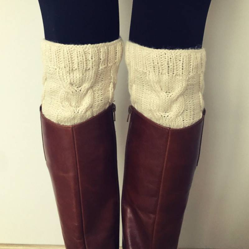 Boot Wärmer - Gestrickte Manschetten von NeedleMeetsPaw