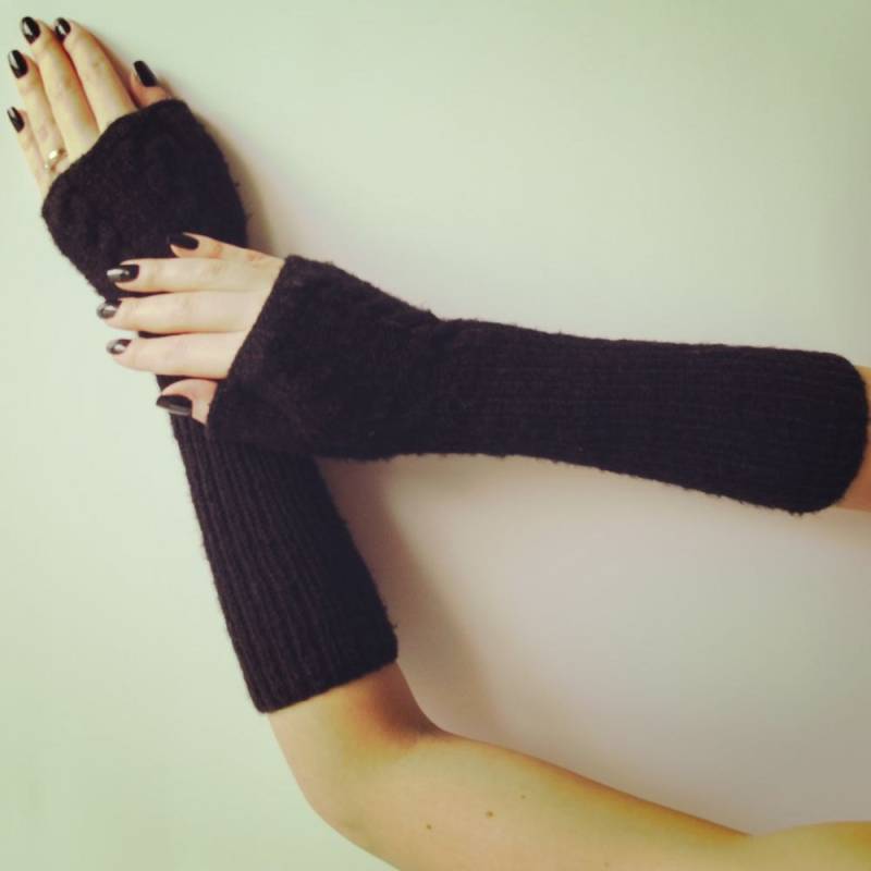 Handwärmer - Handgelenkwärmer Gestrickte Fingerlose Handschuhe Handwärmer - Handgelenkwärmer Gestrickte Fingerlose Handschuhe von NeedleMeetsPaw