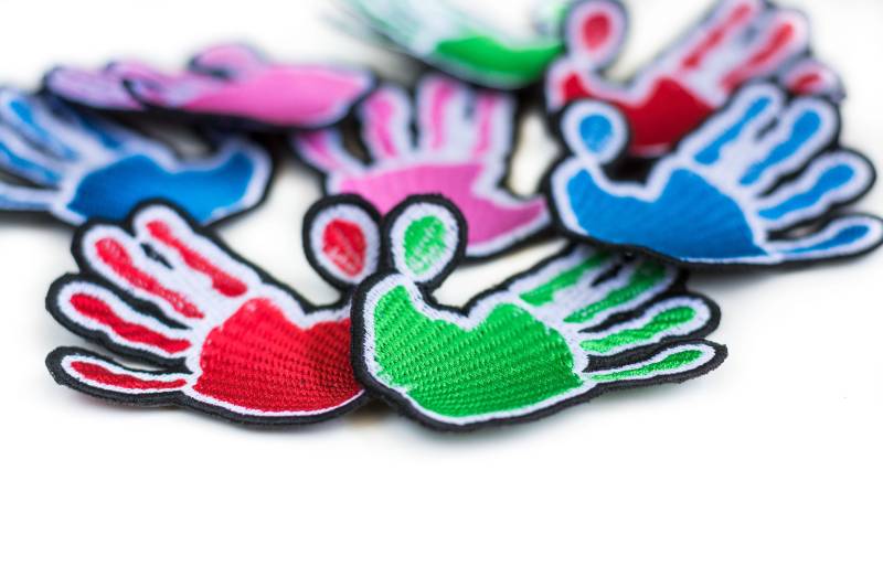 Ein Paar Gestickte Handabdruck Patches, Stickerei Set, Gesticktes Emblem Ein Paar Gestickte Handabdruck Patches, Stickerei Set, Gesticktes Emblem von NeedleWitches