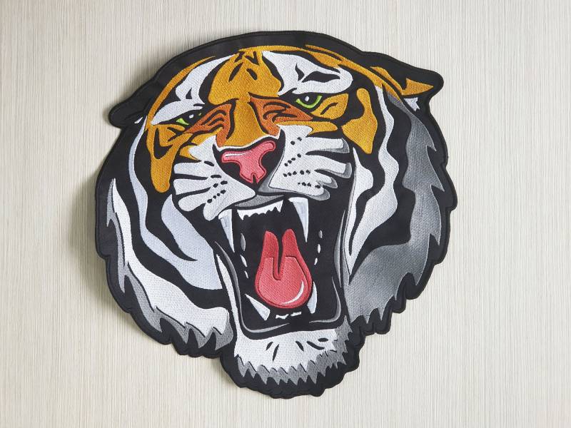 Großer Tiger Aufnäher, Rücken Patch, Stickerei, Wildtier Raubkatze Stickerei Großer Tiger Aufnäher, Rücken Patch, Stickerei, Wildtier Raubkatze Stickerei von NeedleWitches