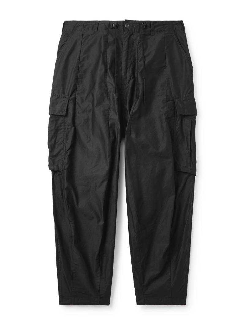 Needles - H.D. Wide-Leg Cotton-Twill Drawstring Cargo Trousers - Men - Black - L von Needles