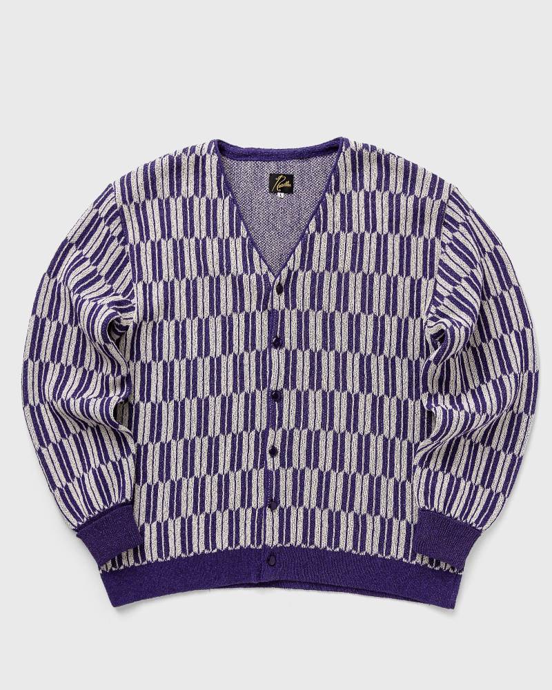 Needles V Neck Cardigan men Zippers & Cardigans purple in Größe:M von Needles