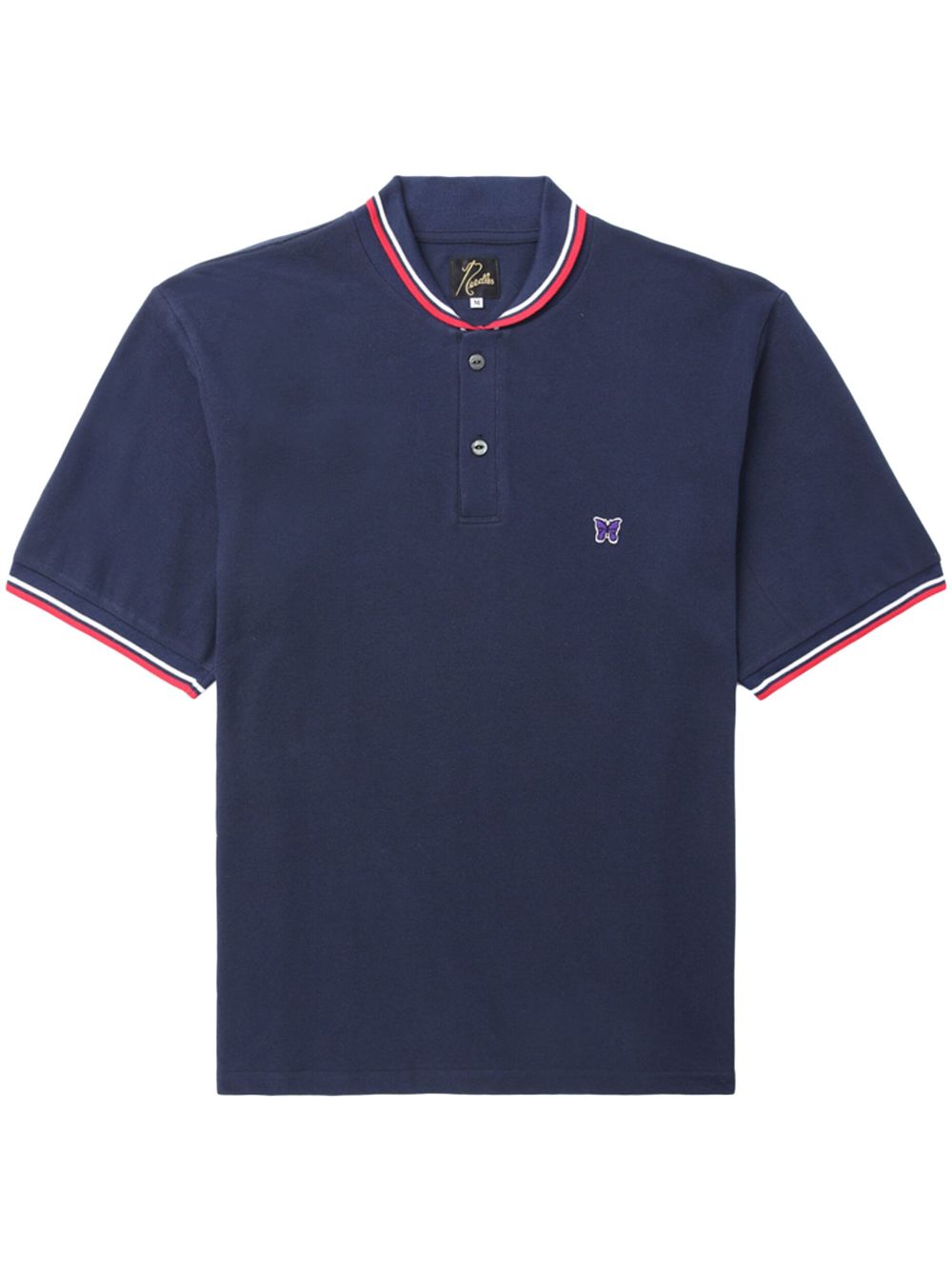 Needles Poloshirt mit Logo-Patch - Blau von Needles