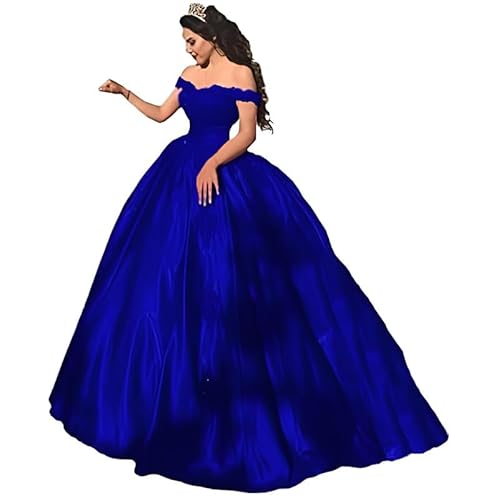 Neejafrog Ab Schulter Spitze Applique Abschlussballkleider Glitzernde Satin Quinceanera Kleid Sweetheart Ballkleider von Neejafrog