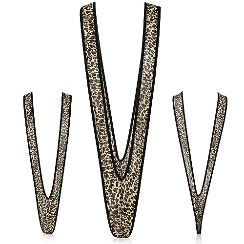 Neer Herren String Mankini Lustiger Borat Tanga Schwimmen Unterwäsche Weihnachten V Form Badeanzug (Leopardenmuster, Klassisch) von Neer