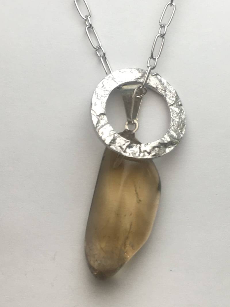 Citrin Sterling Silber Anhänger von NeetaGupta