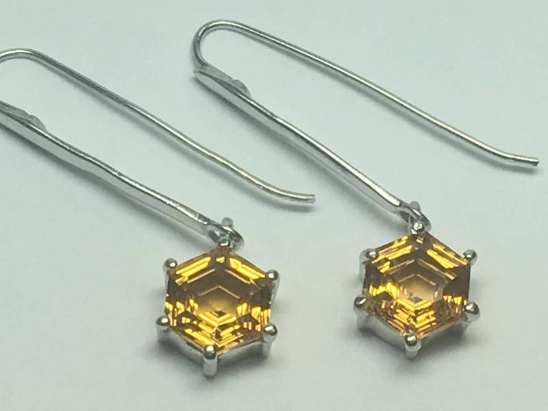 Citrin Sterling Silber Ohrringe von NeetaGupta