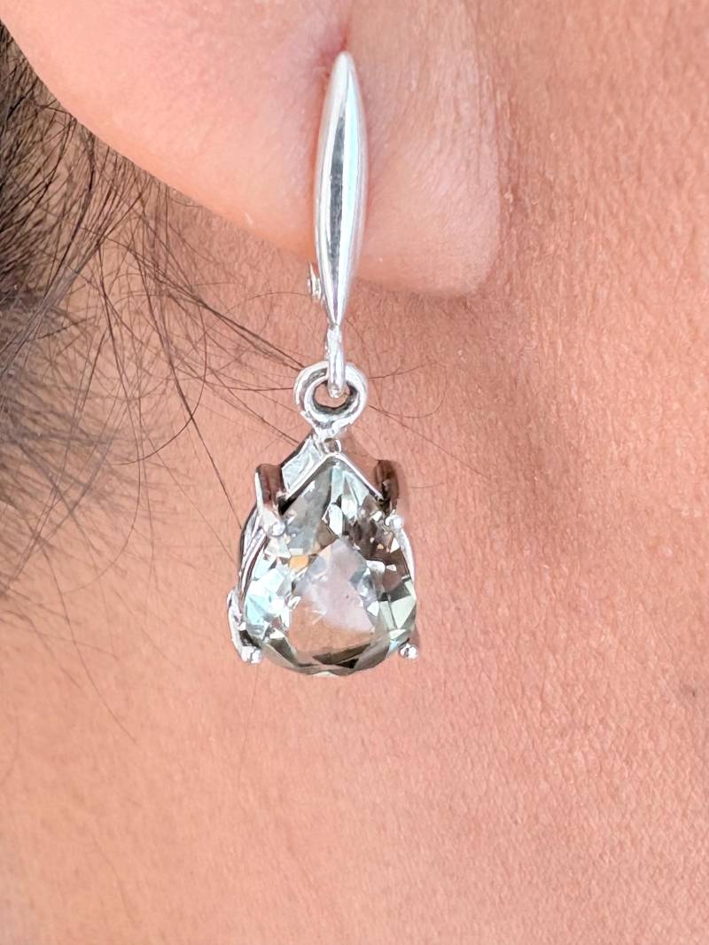 Grün Amethyst Sterling Silber Ohrringe von NeetaGupta