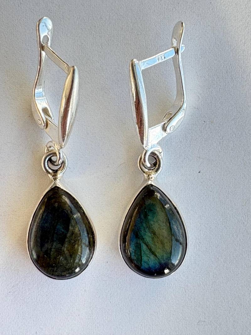 Labradorit Sterling Silber Ohrringe von NeetaGupta