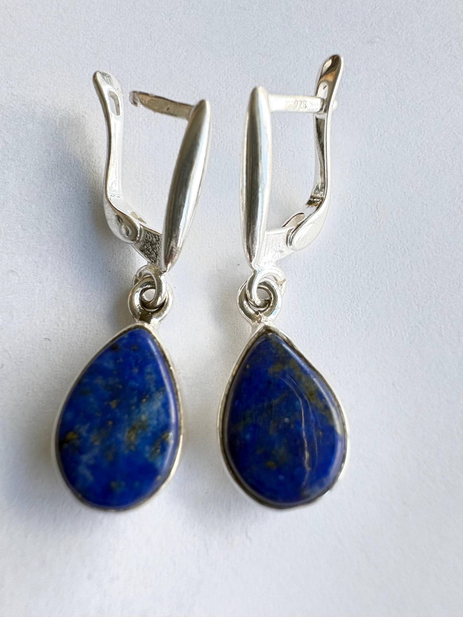 Lapislazuli Sterling Silber Ohrringe von NeetaGupta