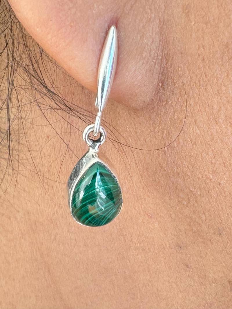 Malachit Sterling Silber Ohrring von NeetaGupta