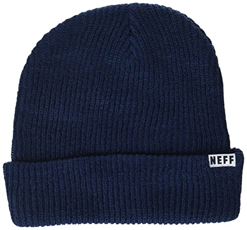 Neff Herren Fold-2 Beanie-Mütze, Marineblau, Einheitsgröße von Neff