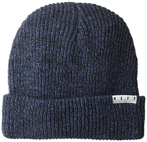 NEFF Herren Fold Heather Beanie-Mtze, Marineblau/schwarz, Einheitsgröße von Neff