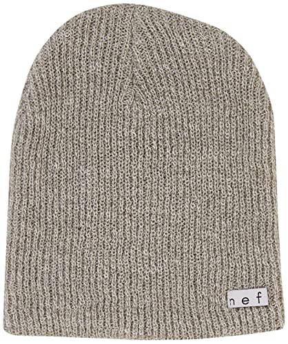 Neff Herren Heather Cuffed Unisex Softest Comfortable Beanie-Mtze, grau/weiß, Einheitsgröße von Neff