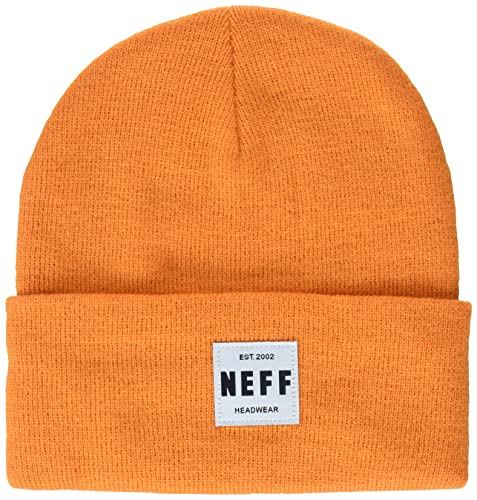 NEFF Herren Lawrence-3 Beanie-Mütze, Orange, Einheitsgröße von Neff