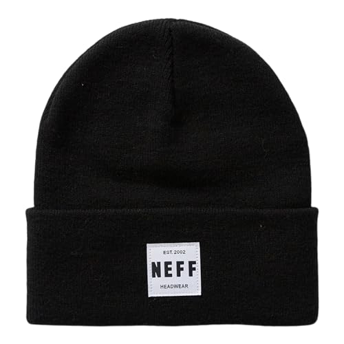 Neff Herren Lawrence-3 Beanie-Mütze, Schwarz, Einheitsgröße von Neff