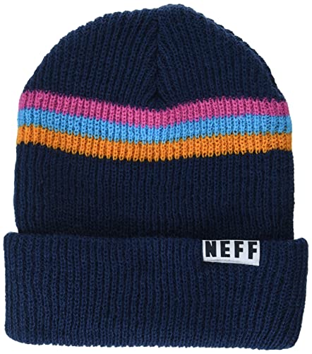 Neff Herren Men's Cozy, Colorful, Fun for Cold Weather Beanie-Mütze, Marineblau, Einheitsgröße von Neff