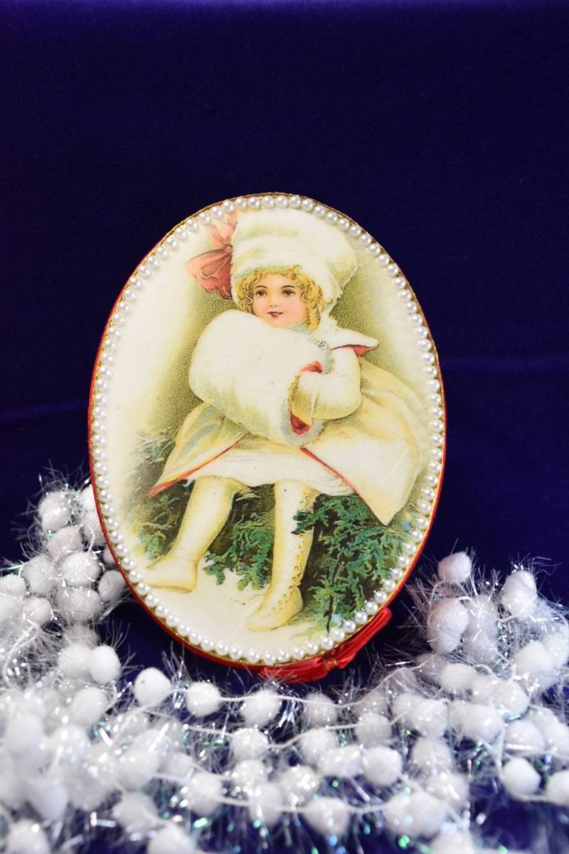 Schmuckkästchen „Fräulein Frost"; Geschenk Zu Weihnachten, Frauen, Mitbringsel von NegaSchatze