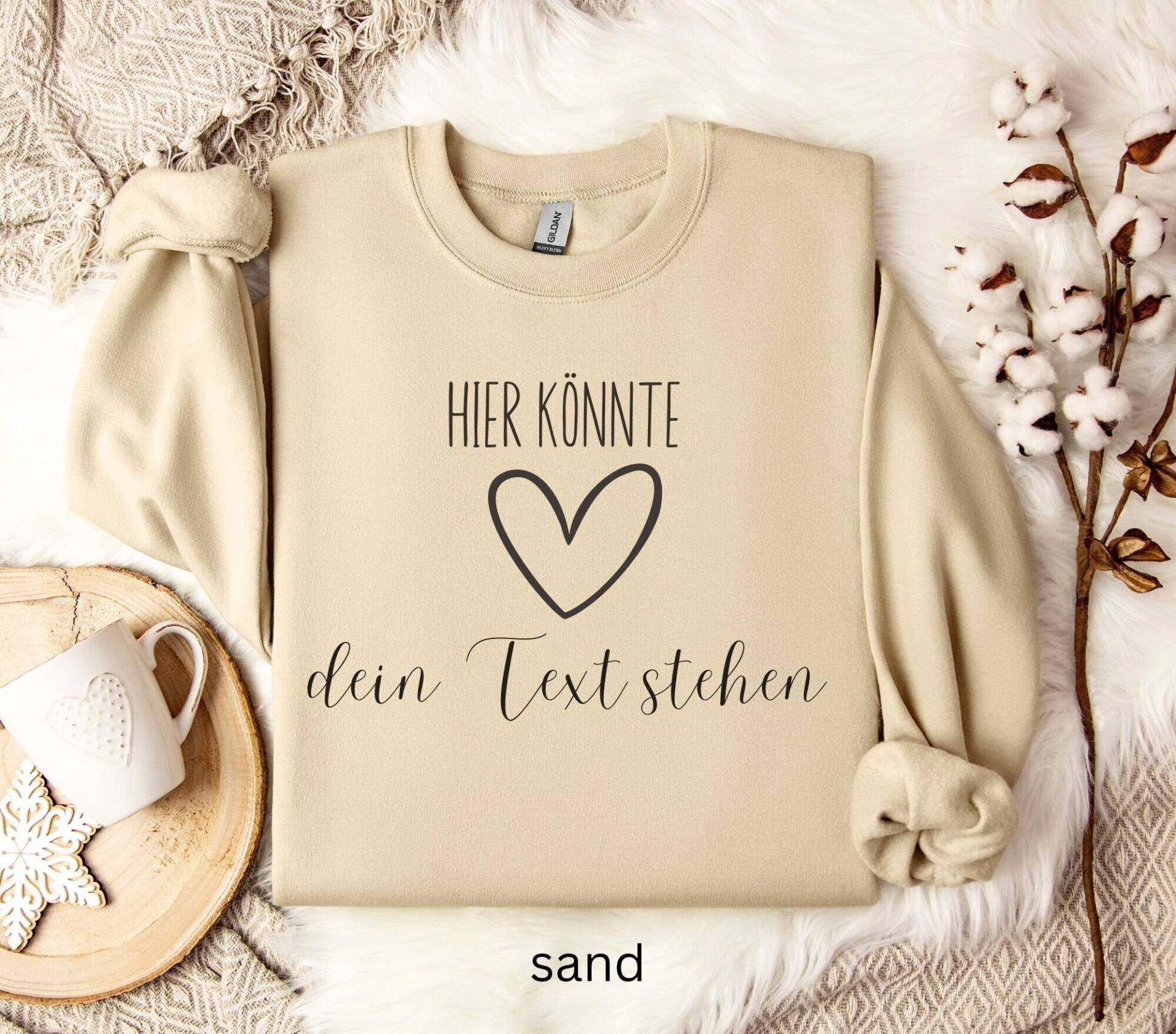 Personalisierter Pullover Mit Text, Oversize Sweater Individuellem Spruch, Personalisiertes Geschenk, Unisex Sweatshirt, Herbst von NehemiaShop