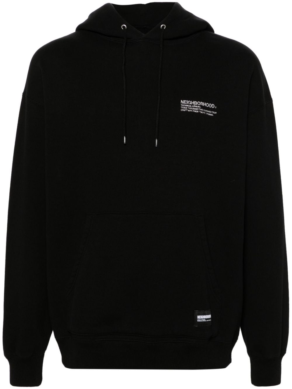 Neighborhood Hoodie mit Logo-Stickerei - Schwarz von Neighborhood