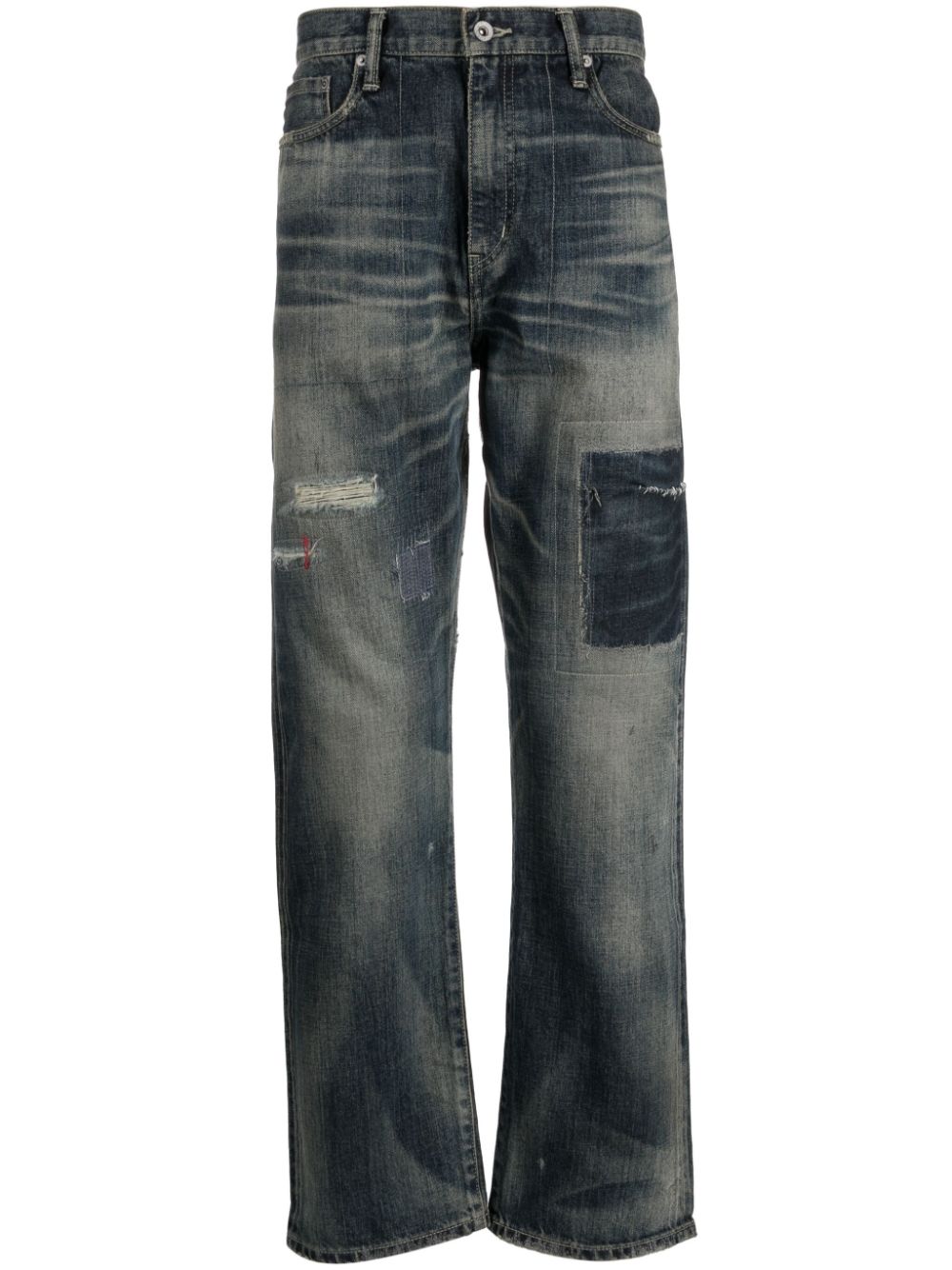 Neighborhood Savage Jeans im Distressed-Look - Blau von Neighborhood