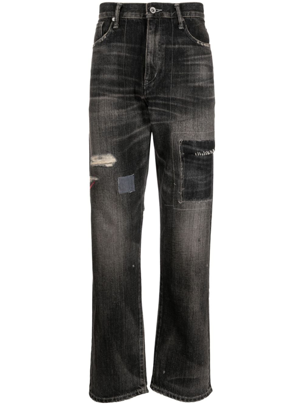 Neighborhood Savage Jeans mit Distressed-Detail - Schwarz von Neighborhood