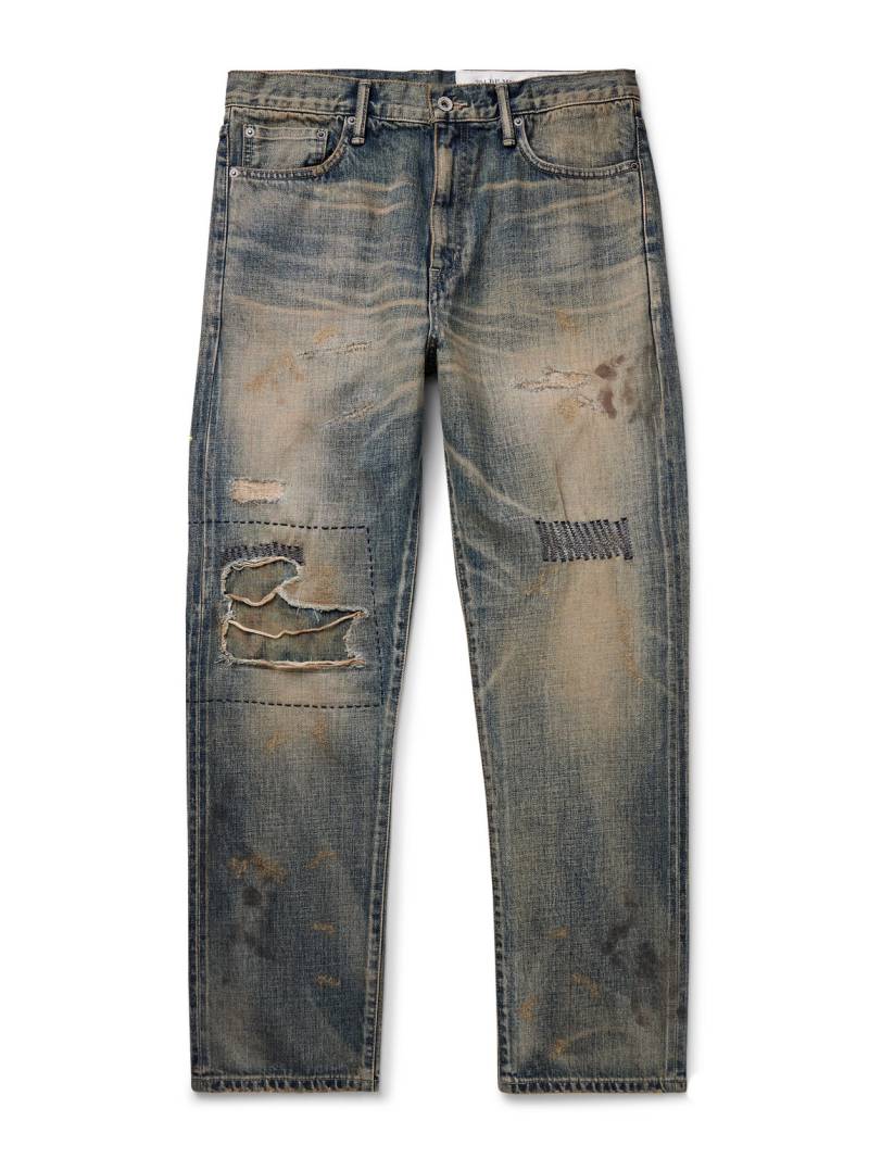 Neighborhood - Savage Slim-Fit Straight-Leg Distressed Selvedge Jeans - Men - Blue - XL von Neighborhood