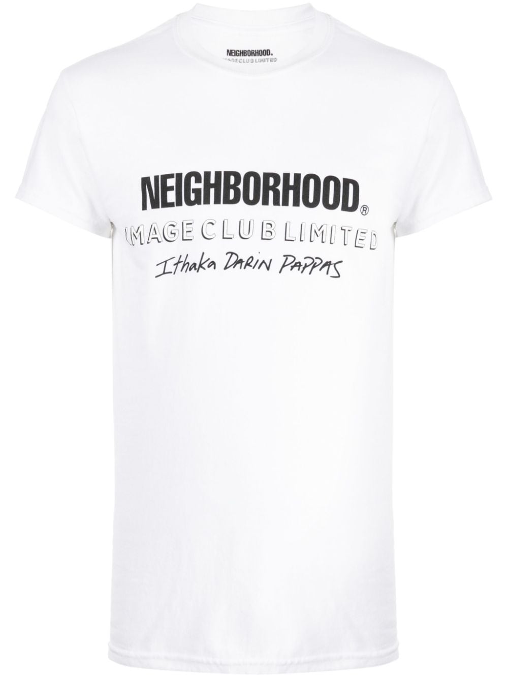 Neighborhood T-Shirt mit Logo-Print - Weiß von Neighborhood