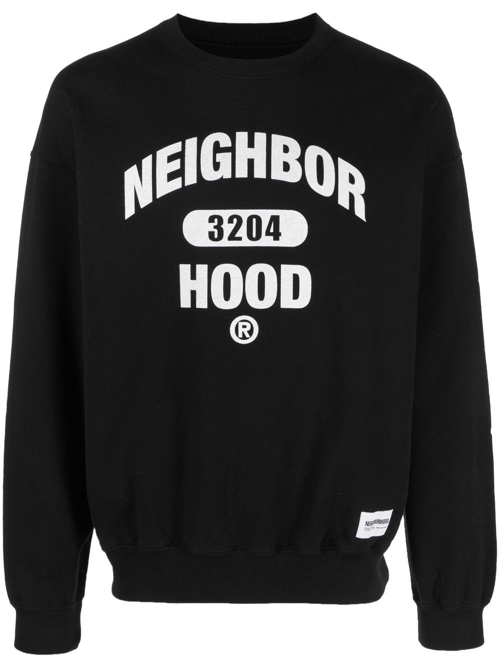 Neighborhood Sweatshirt im College-Look - Schwarz von Neighborhood