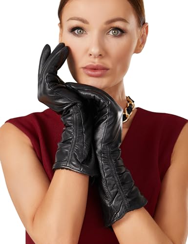 Neiicty Luxus Winter Lange Leder Handschuhe Frauen Touchscreen SMS Warm Fahren Echtes Leder Handschuhe 13 '', Schwarz, XX-Large Neiicty Luxus Winter Lange Leder Handschuhe Frauen Touchscreen SMS Warm Fahren Echtes Leder Handschuhe 13 '', Schwarz, XX-Large von Neiicty