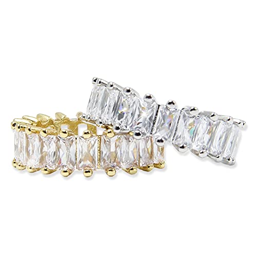 Neikafan 2 Stück Ring mit Zirkonia Kristallen Geschnitten Rechteck Ring Eternity Damen Diamantring Offene Ringe eingestellt Geometrischer Volldiamantring für Geburtstagsgeschenk Neikafan 2 Stück Ring mit Zirkonia Kristallen Geschnitten Rechteck Ring Eternity Damen Diamantring Offene Ringe eingestellt Geometrischer Volldiamantring für Geburtstagsgeschenk von Neikafan