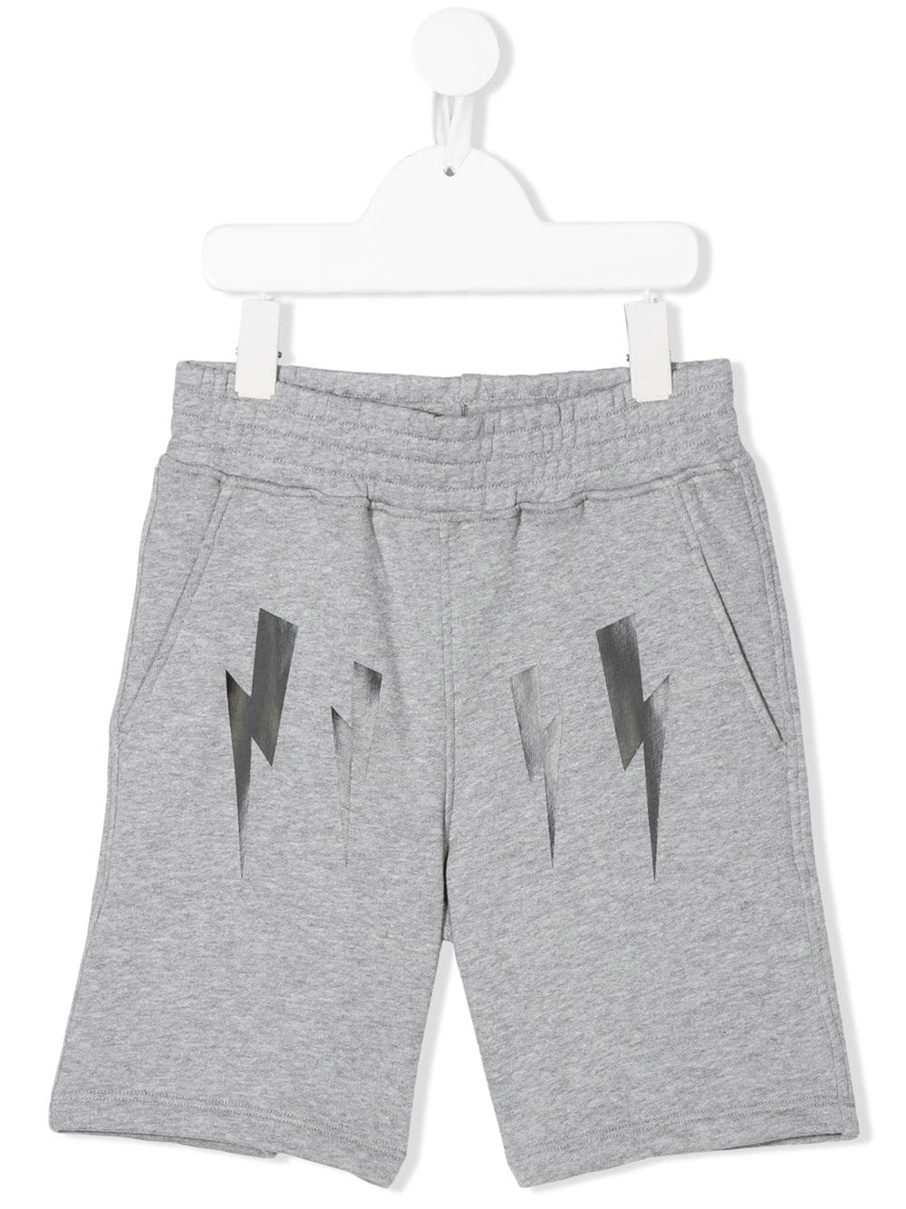 Neil Barrett Kids Joggingshorts mit Blitz-Print - Grau von Neil Barrett Kids