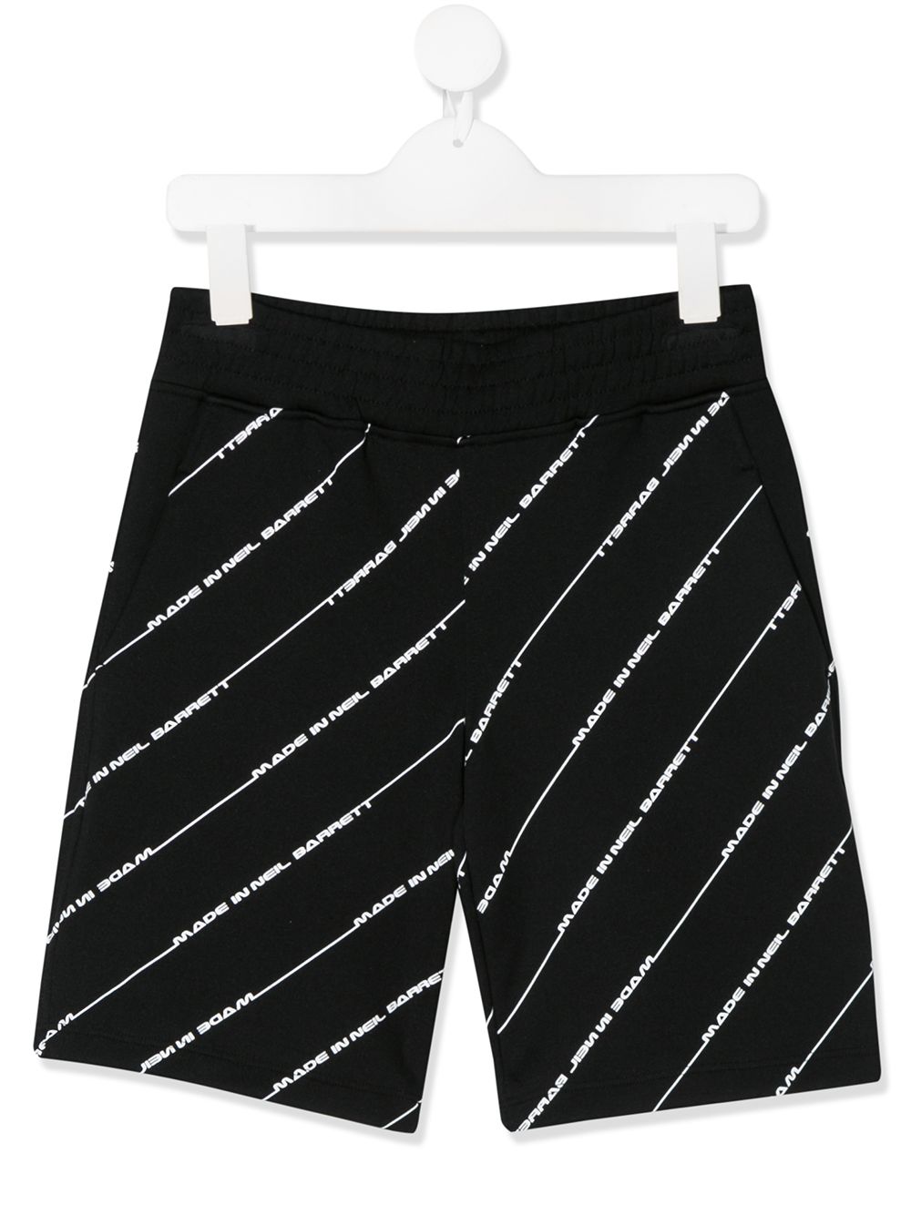 Neil Barrett Kids Shorts mit Logo-Streifen - Schwarz von Neil Barrett Kids