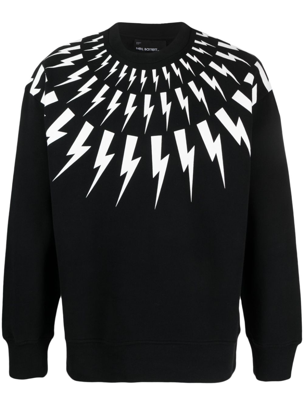 Neil Barrett Sweatshirt mit Blitz-Print - Schwarz von Neil Barrett