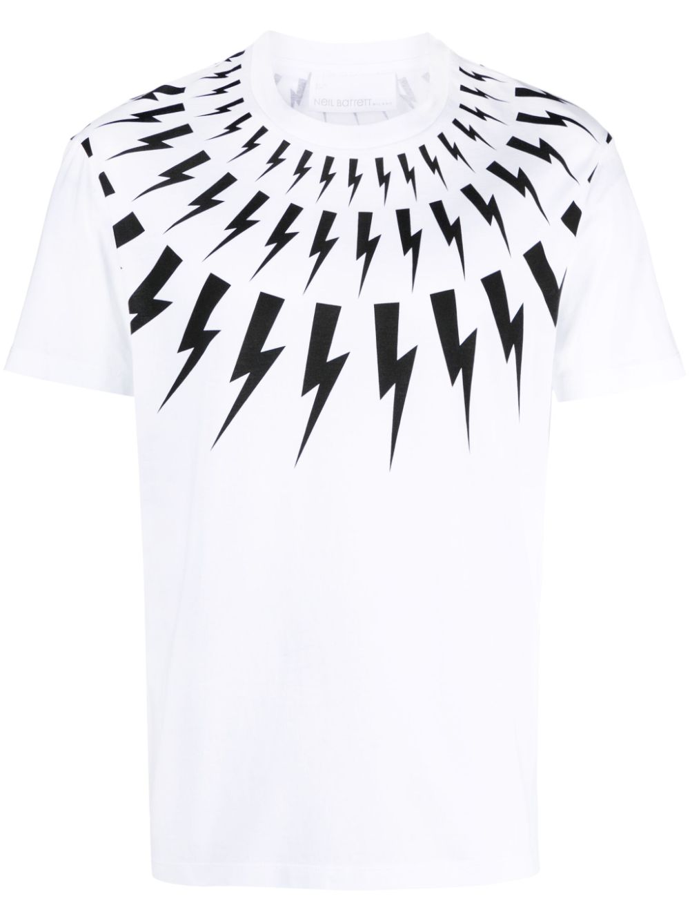 Neil Barrett T-Shirt mit Blitz-Print - Weiß von Neil Barrett