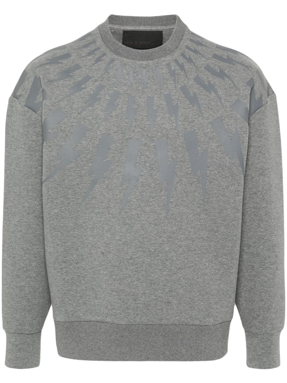 Neil Barrett Thunderbolt scuba jersey sweatshirt - Grau von Neil Barrett