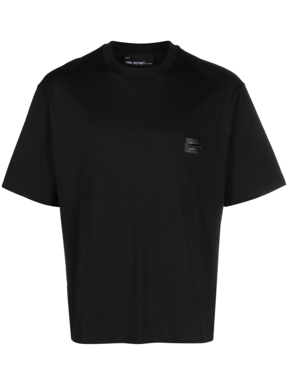 Neil Barrett T-Shirt mit Logo-Patch - Schwarz von Neil Barrett