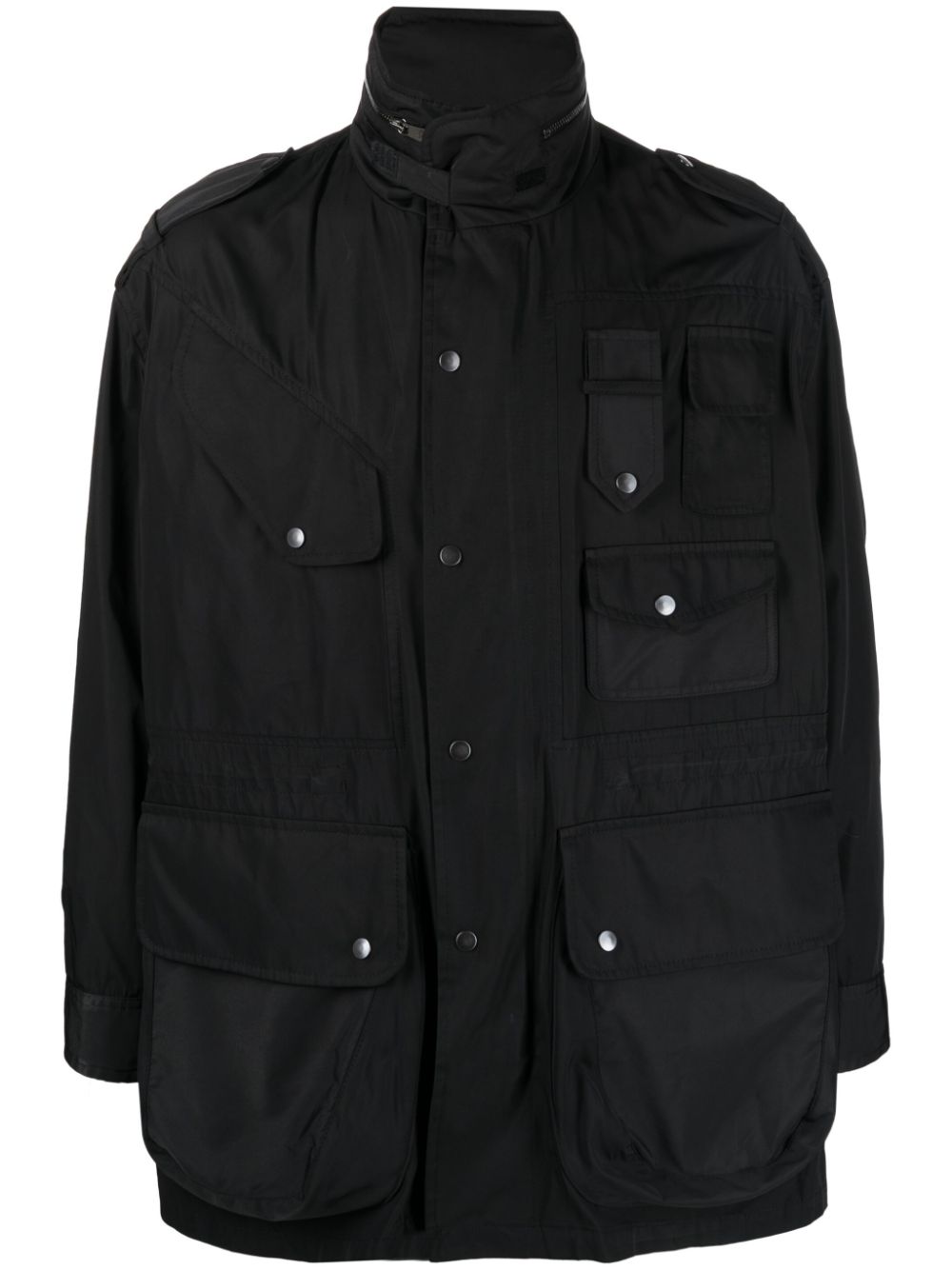 Neil Barrett Hemdjacke im Utility-Look - Schwarz von Neil Barrett