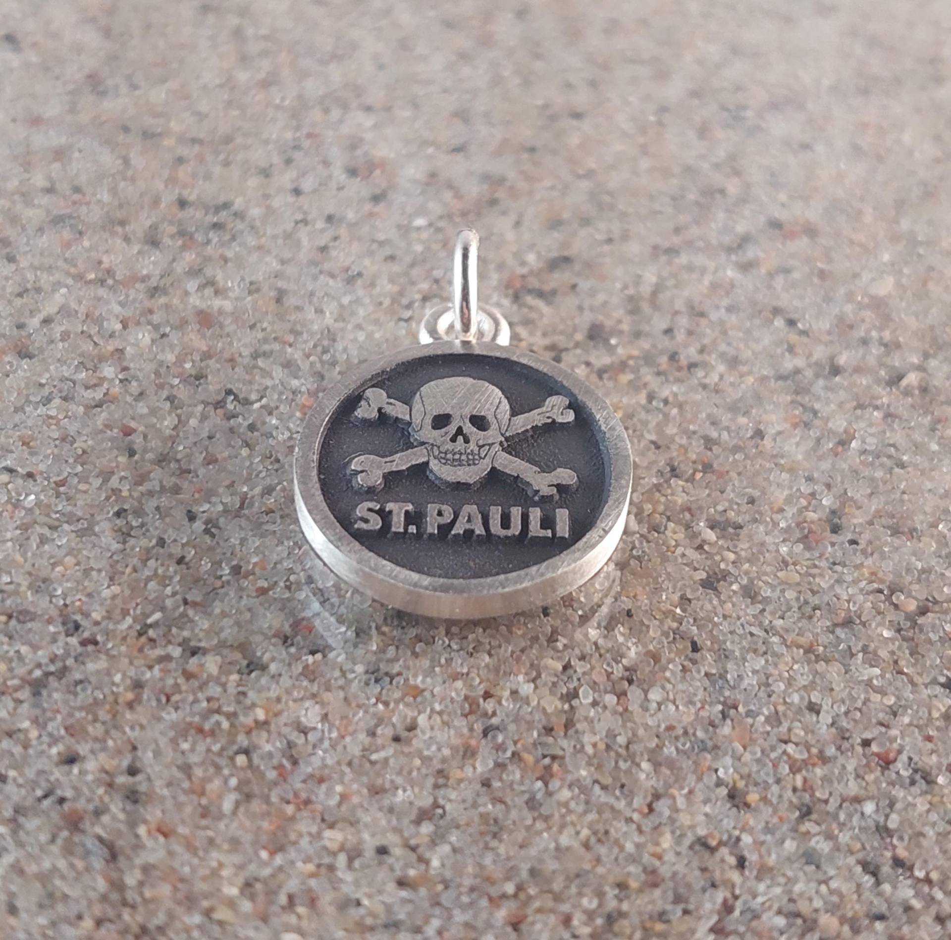 Fc St. Pauli-Totenkopf-Anhänger, Silber 925, Ca. 16 Mm, Fc04 von NeilSaad