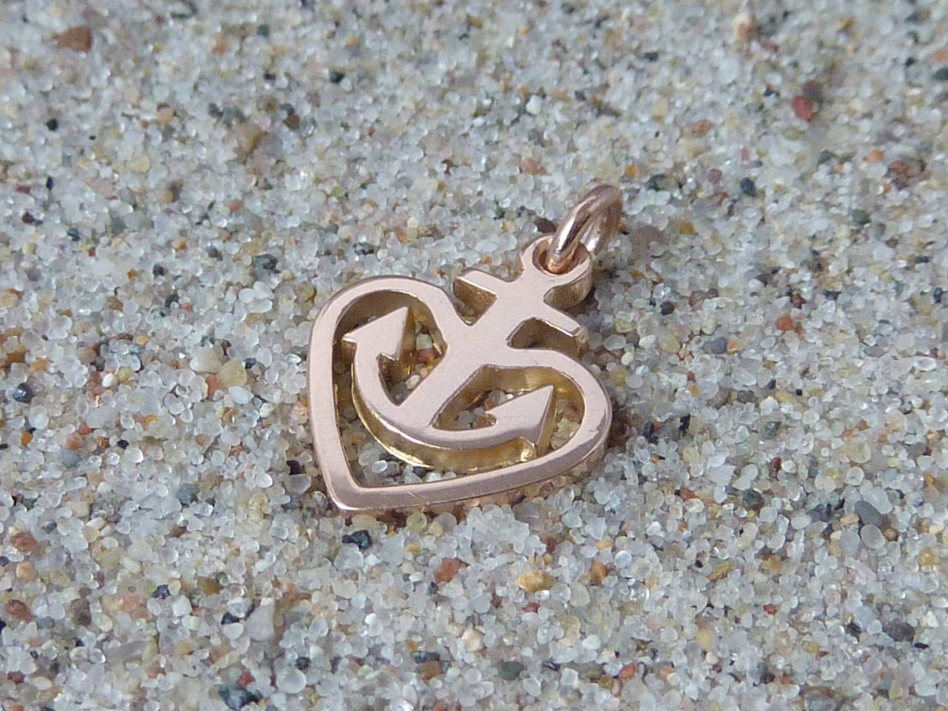 Glaube Liebe Hoffnung, Anhänger, Rotgold 585, Ohne Kette, Ma17 von NeilSaad