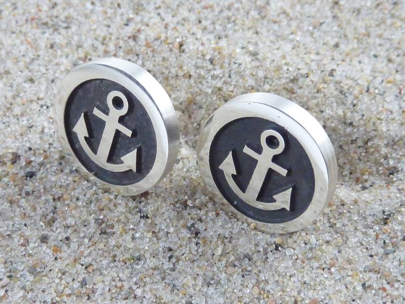 Manschettenknöpfe Anker Silber 925, Ma02 von NeilSaad