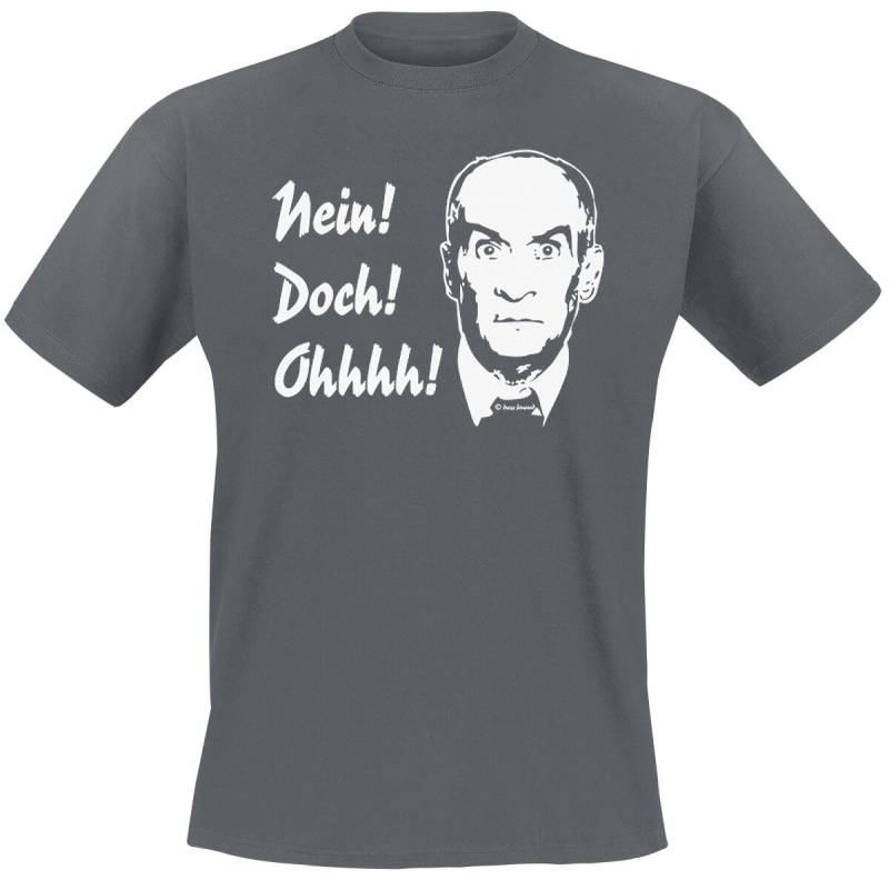 Louis de Funès Nein! Doch! Ohhhh! T-Shirt dunkelgrau in 3XL von Louis de Funès