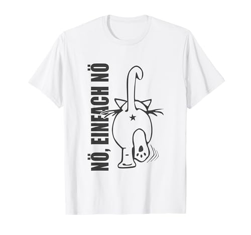 Nö einfach Nö Nope Lustiges Katze Herren Damen Kinder T-Shirt von Nein Nö Nope buntes Katze Geschenk Geschenkidee