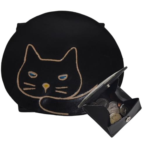 Geldbörse mit Schafsleder, Kuroneko, small, Yanpi-Leder Geldbörse mit Schafsleder, Kuroneko, small, Yanpi-Leder von Neko Friend